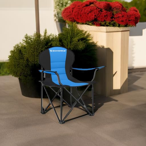 Foto 6 pulgar | Silla Plegable Songmics Azul y Negro Ugcb06bu para Camping