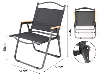 Foto 4 | Silla Plegable Xtellar Para Camping Y Playa En Metal Duradero, Diseño Ergonómico Para Adultos