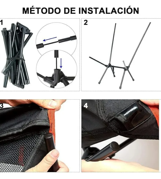 Foto 4 | ''magnífica Silla Plegable Xtellar Para Camping, Playa Y Pesca: Compacta, Ergonómica Y Versátil''