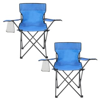 Foto 1 | Silla Plegable Multiusos Xtellar Para Camping, Playa Y Exterior Con Soporte De Bebidas Y Funda Impermeable Azul