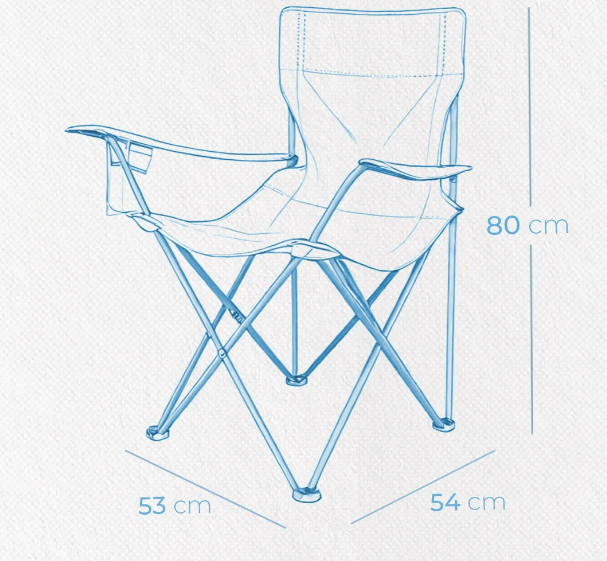 Foto 4 pulgar | Silla Plegable Multiusos Xtellar Para Camping, Playa Y Exterior Con Soporte De Bebidas Y Funda Impermeable Azul