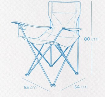 Foto 3 | Silla Plegable Multiusos Xtellar Para Camping, Playa Y Exterior Con Soporte De Bebidas Y Funda Impermeable Azul