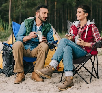 Foto 4 | Silla Plegable Multiusos Xtellar Para Camping, Playa Y Exterior Con Soporte De Bebidas Y Funda Impermeable Azul
