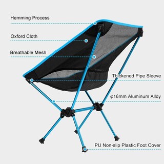 Foto 3 | Silla Plegable Portátil Para Exterior Lab.g Azul