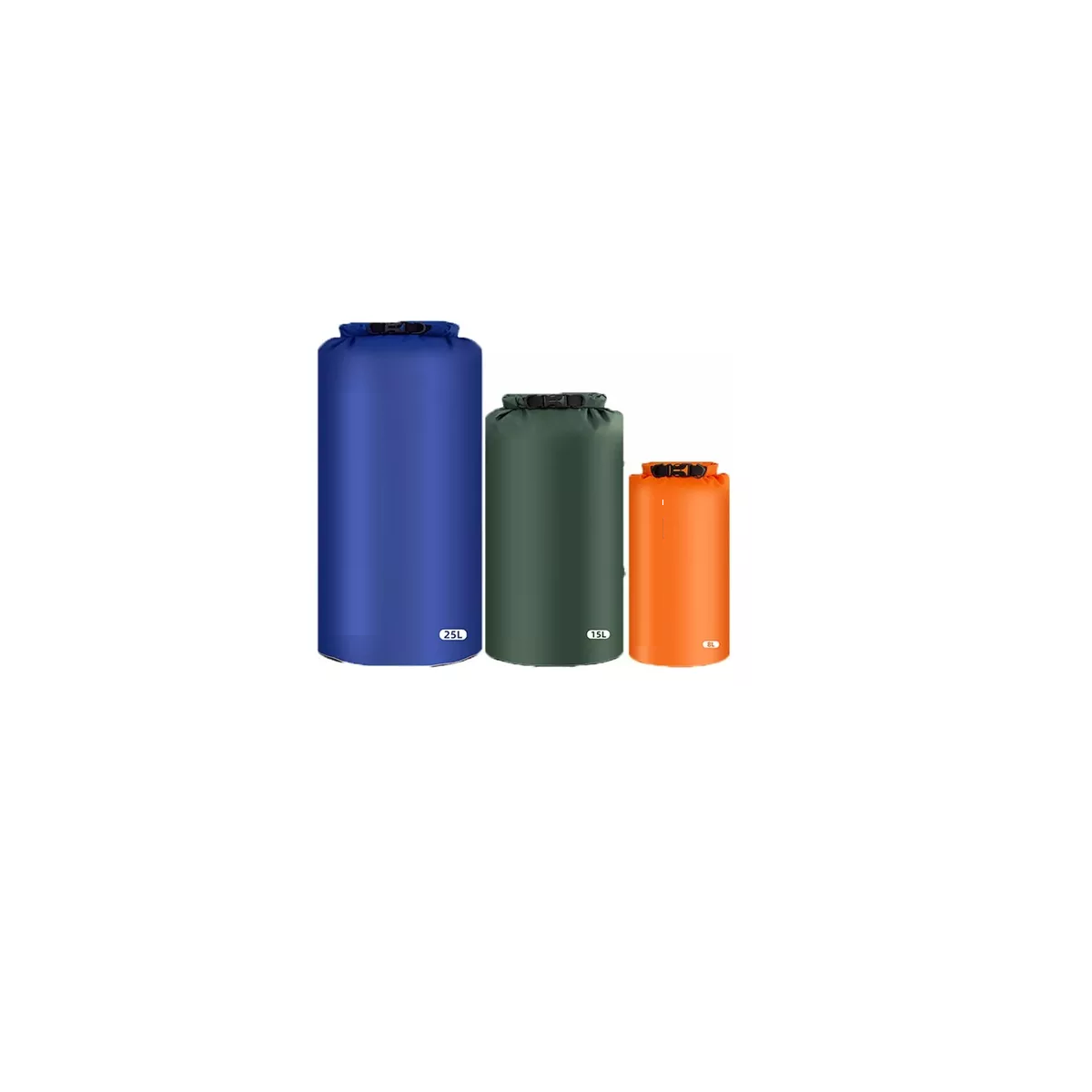 Foto 2 pulgar | Kit Mochila De Bolsa Seca Impermeable Para Campin 3 Pcs  Eo Safe Imports Esi-11867 Multicolor