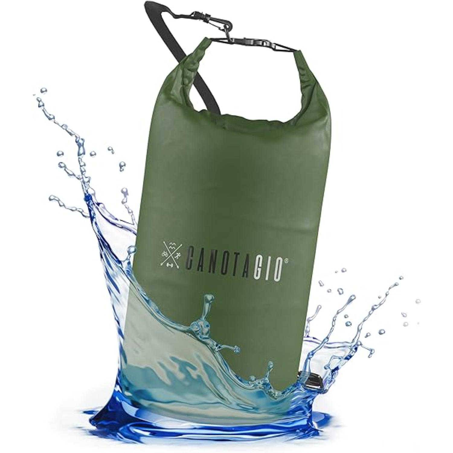 Bolsa Seca Impermeable. Dry Bag Canotagio Verde de 10 Litros