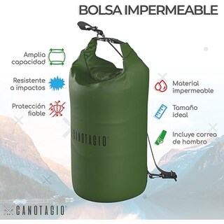Foto 2 | Bolsa Seca Impermeable. Dry Bag Canotagio Verde de 10 Litros