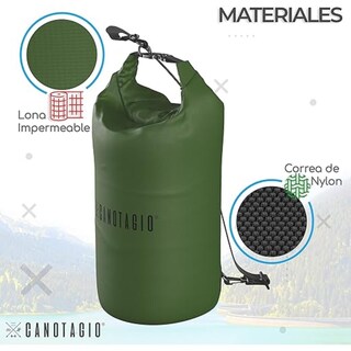 Foto 4 | Bolsa Seca Impermeable. Dry Bag Canotagio Verde de 10 Litros