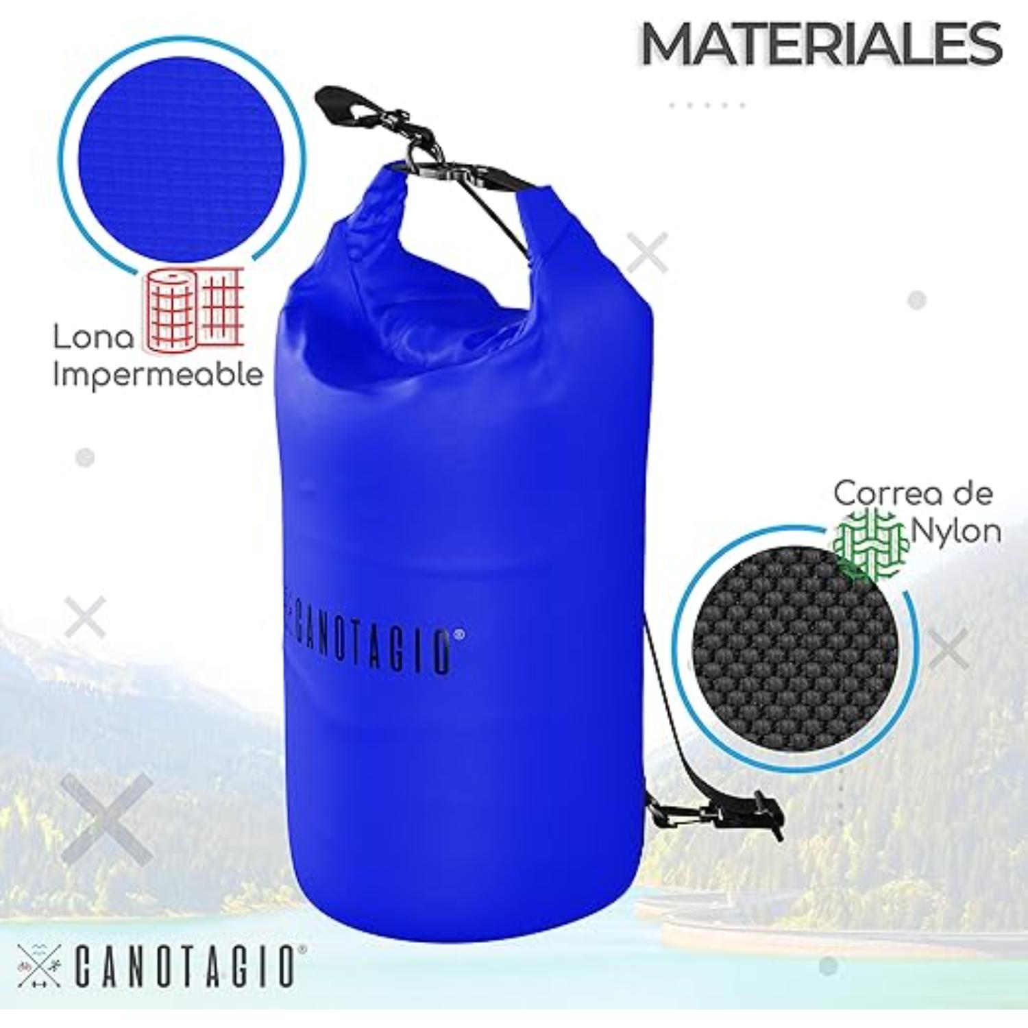 Foto 5 pulgar | Bolsa Seca Impermeable. Dry Bag Canotagio Azul de 20 Litros