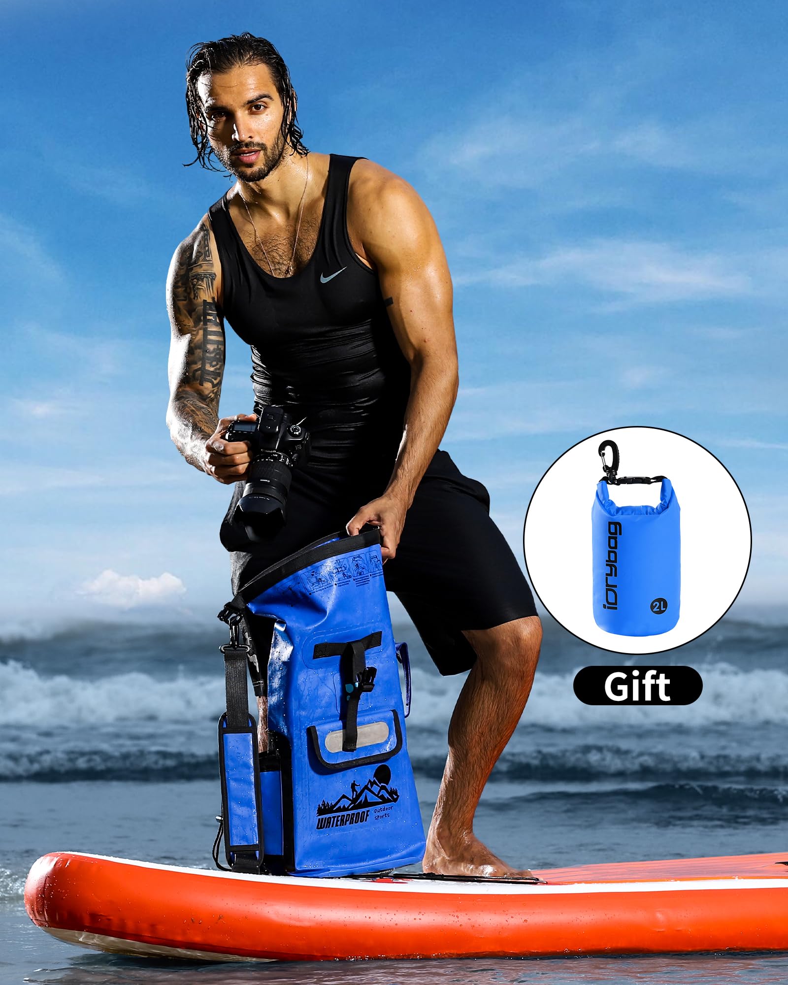 Foto 4 pulgar | Mochila Impermeable Idrybag Impermeable Flotante 20l/30l/40l - Venta Internacional.