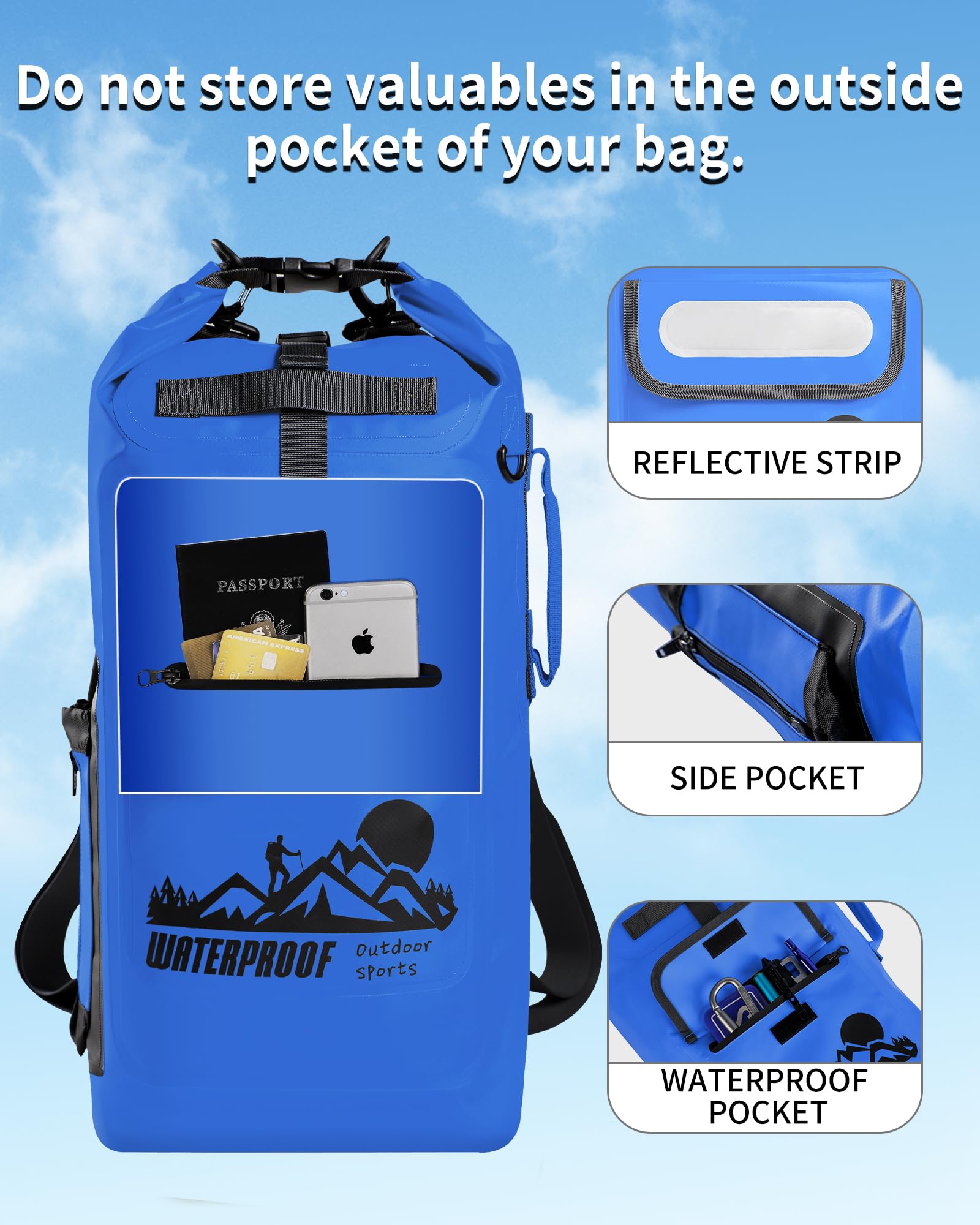Foto 5 pulgar | Mochila Impermeable Idrybag Impermeable Flotante 20l/30l/40l - Venta Internacional.