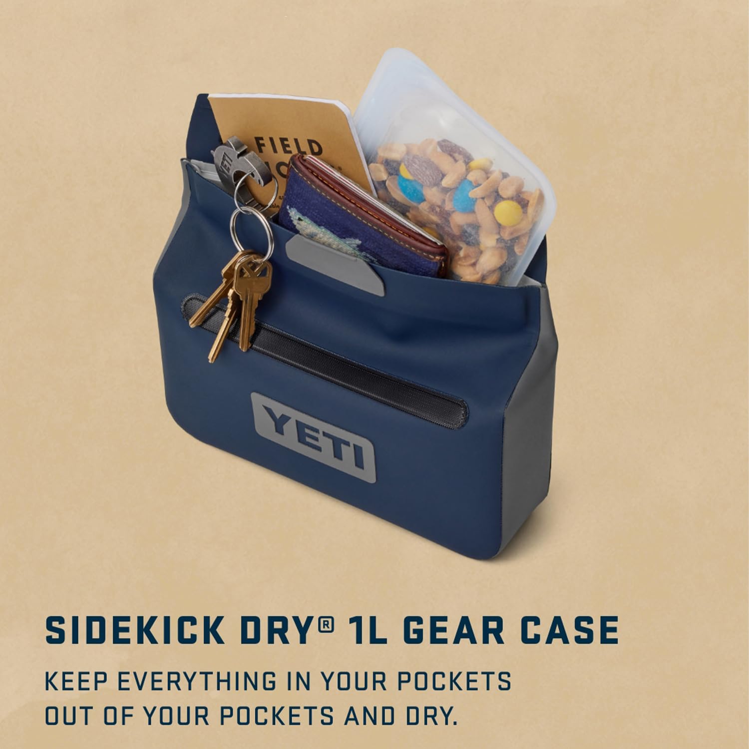 Foto 5 pulgar | Gear Case Yeti Sidekick Dry, 1 Litro, Impermeable, Color Oliva - Venta Internacional.