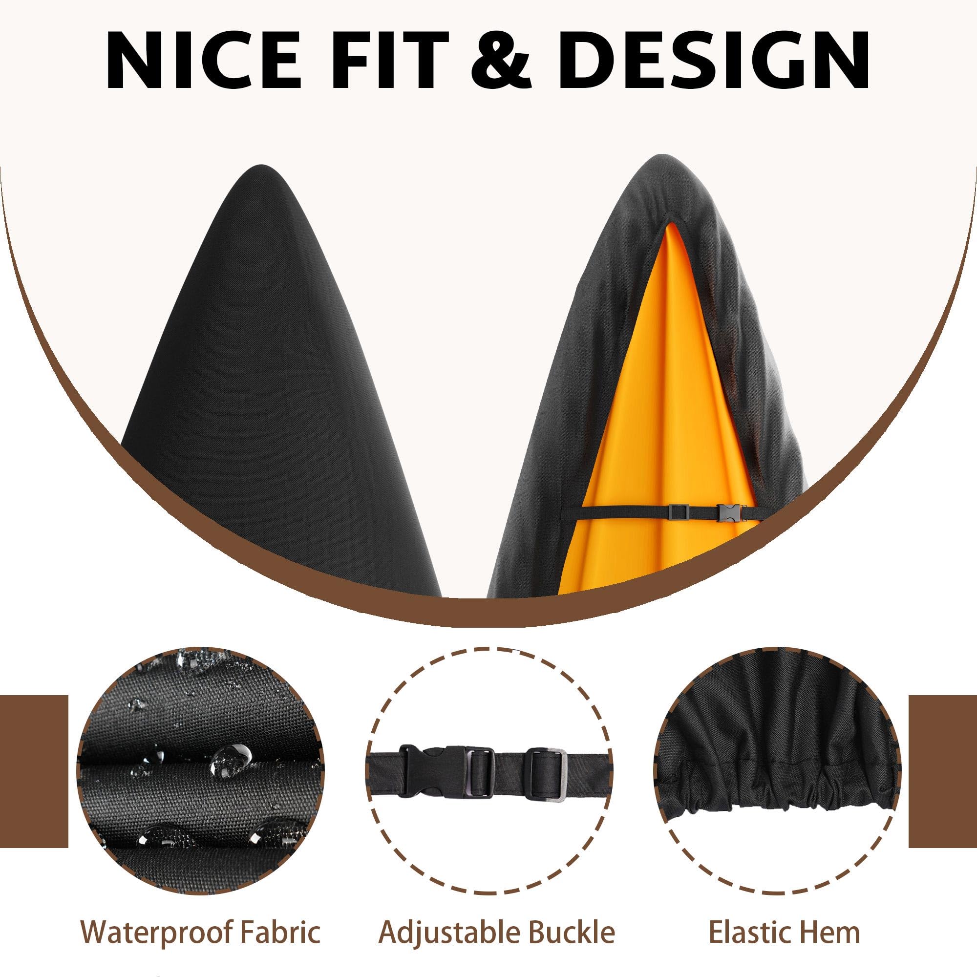 Foto 5 | Funda Para Kayak Ibirdie, Impermeable, 600d, 10.6 — 12.2 Pies Con Protección Uv - Venta Internacional.
