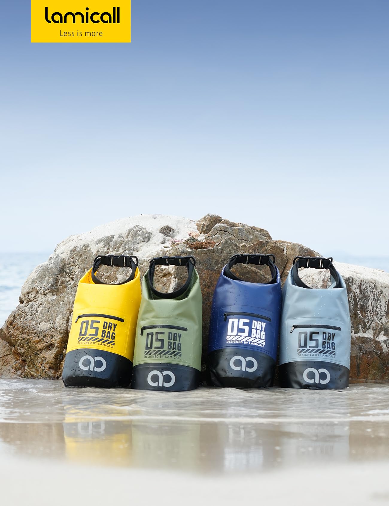 Foto 7 | Mochila Impermeable Lamicall 10l Con Funda Para Teléfono Gris - Venta Internacional.