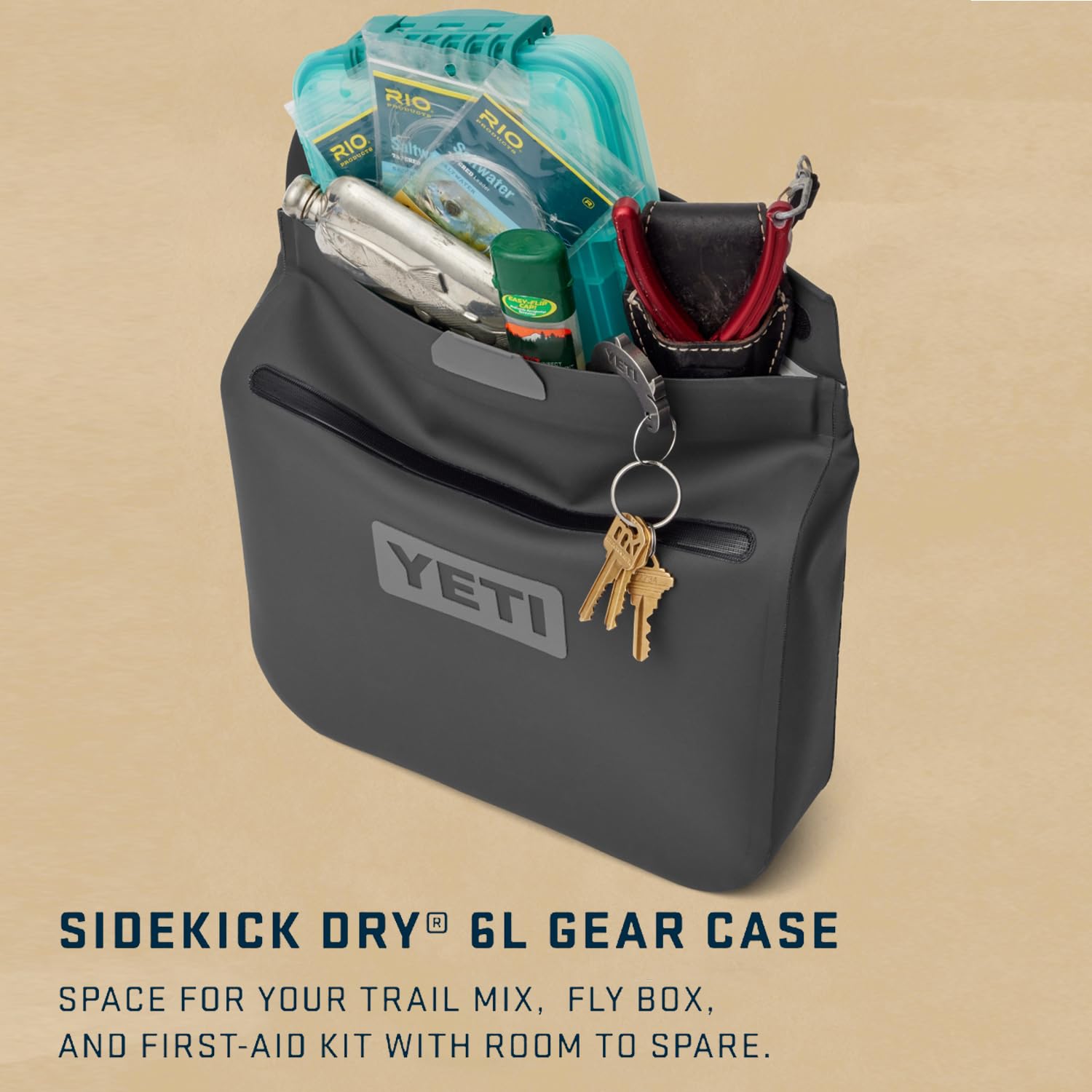 Foto 4 | Estuche Impermeable Para Equipo Yeti Sidekick Dry, 6 L, Color Carbón - Venta Internacional.