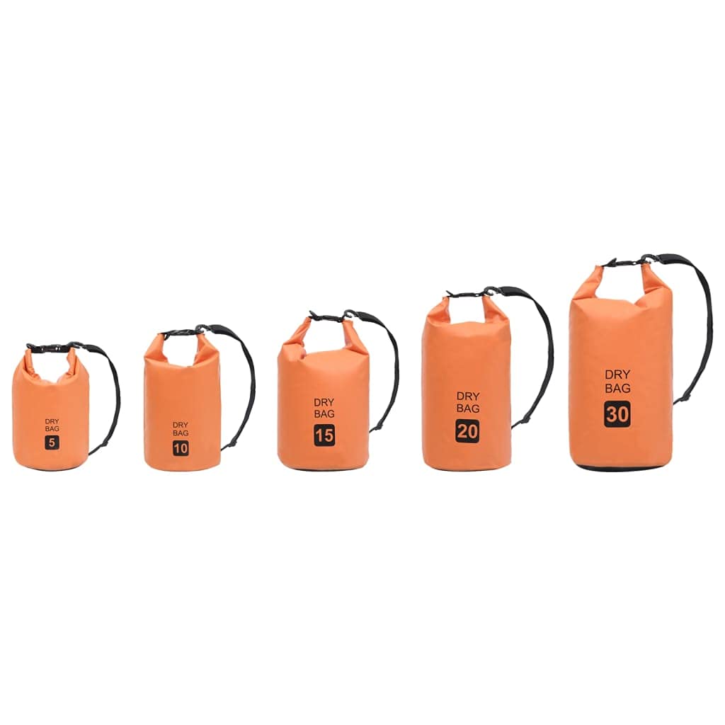 Foto 8 pulgar | Mochila Impermeable De Pvc Dry Bag Vidaxl Outdoor Naranja De 5 Litros - Venta Internacional.