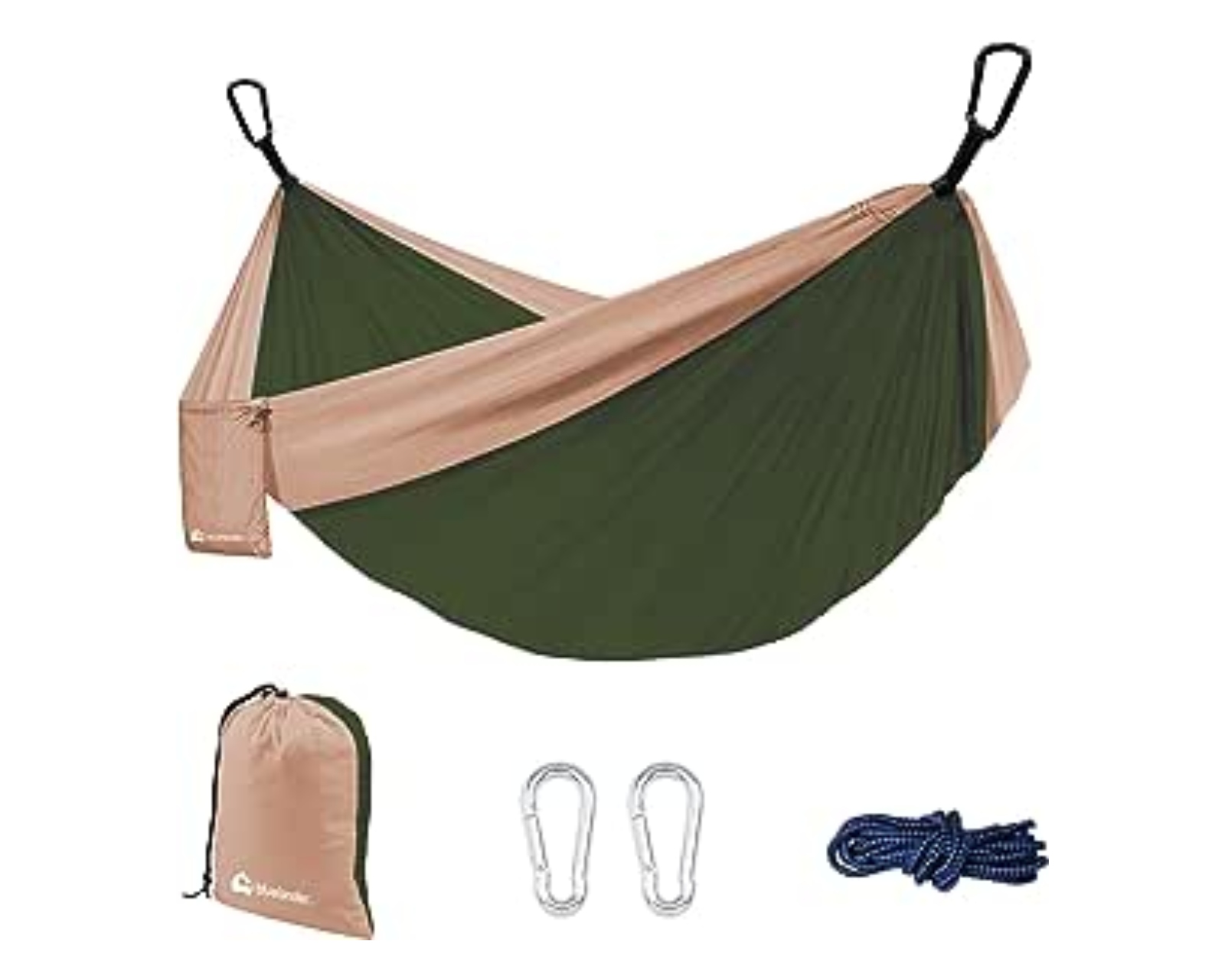 Foto 2 pulgar | Hamaca Bluelander AIDPAN-20651 color Verde Portátil para Acampar al Aire Libre en Jardines y Viajes