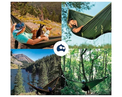 Foto 6 | Hamaca Bluelander AIDPAN-20651 color Verde Portátil para Acampar al Aire Libre en Jardines y Viajes