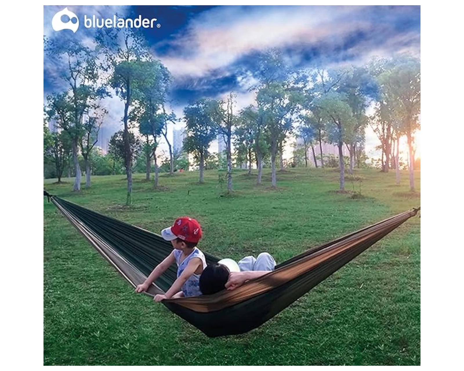 Foto 8 pulgar | Hamaca Bluelander AIDPAN-20651 color Verde Portátil para Acampar al Aire Libre en Jardines y Viajes