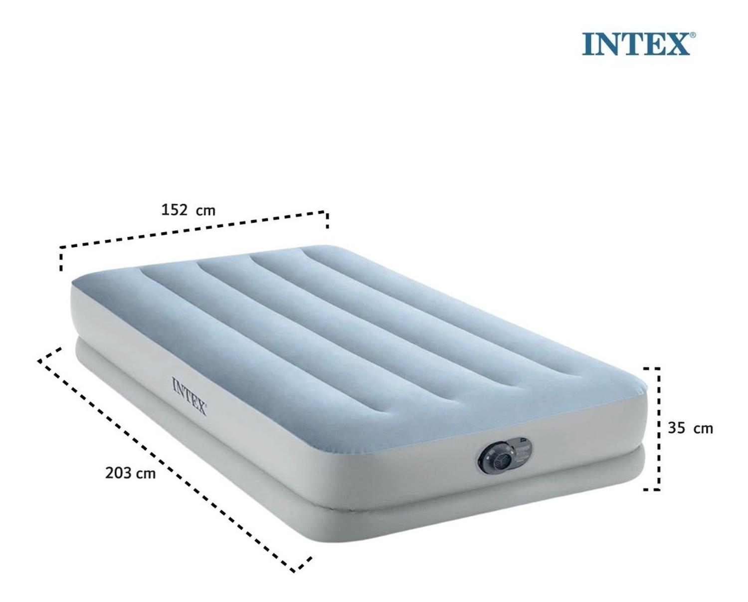 Foto 5 | Colchón Inflable Intex 64167ED color Gris Queen Size con Bomba