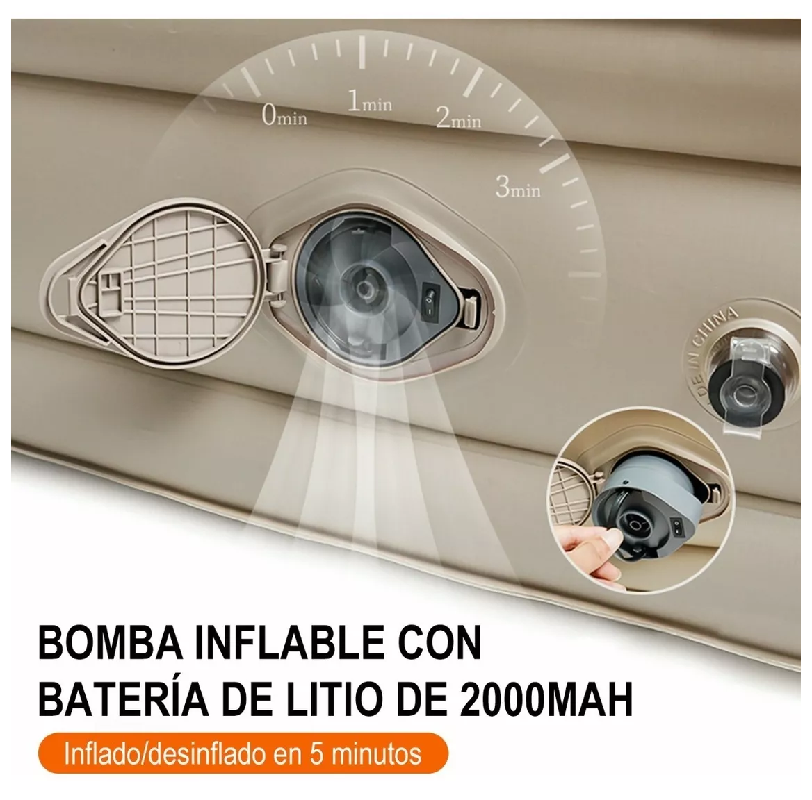 Foto 2 | Colchones Inflables Queen Size Belug Con 2000mah Bomba Eléctrica