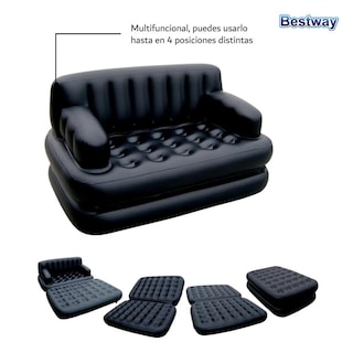 Foto 3 | Sillón Inflable Bestway 75114 color Negro Multiposiciones 4 en 1