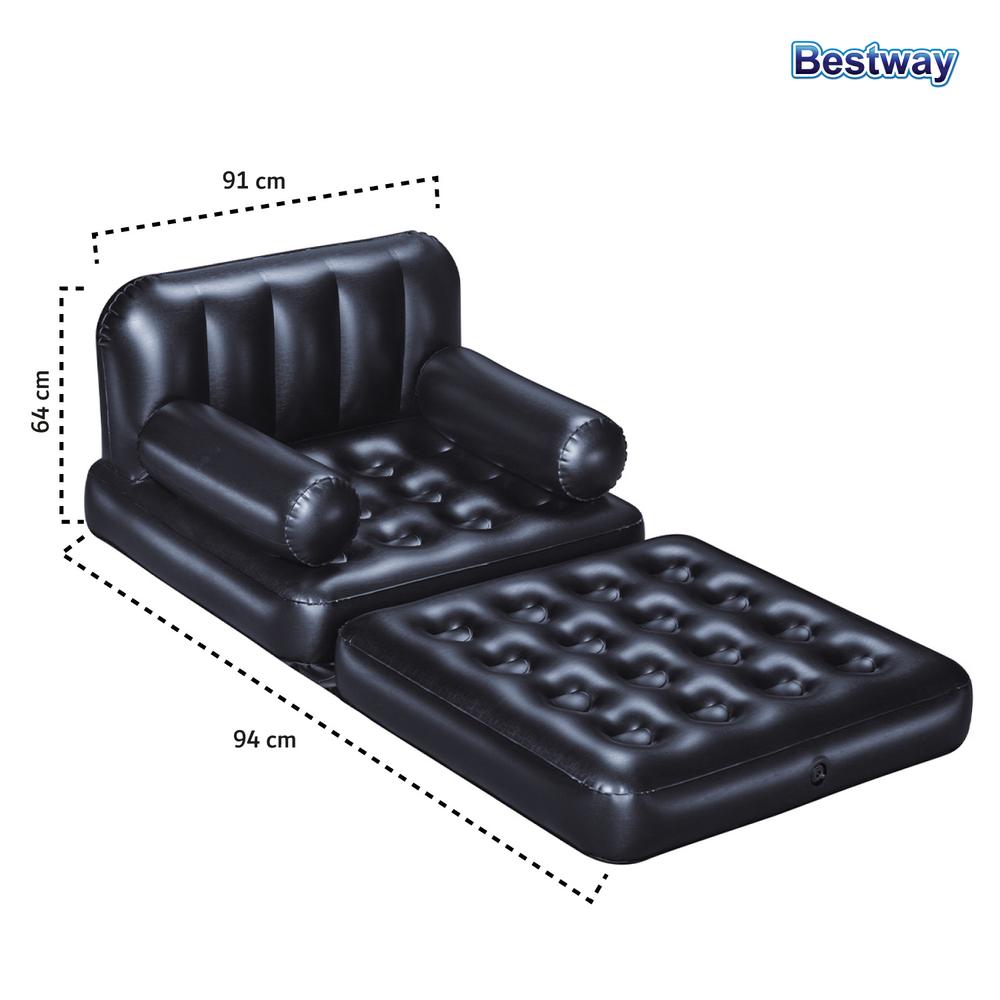 Foto 5 | Sillón Inflable Bestway 75114 color Negro Multiposiciones 4 en 1