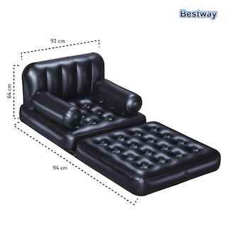Foto 5 | Sillón Inflable Bestway 75114 color Negro Multiposiciones 4 en 1