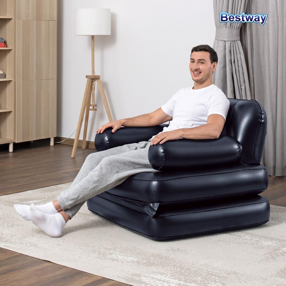 Foto 8 | Sillón Inflable Bestway 75114 color Negro Multiposiciones 4 en 1