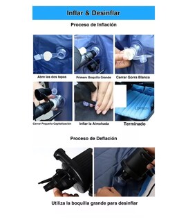 Foto 4 | Colchón Inflable BELUG con Bomba de Aire Negro