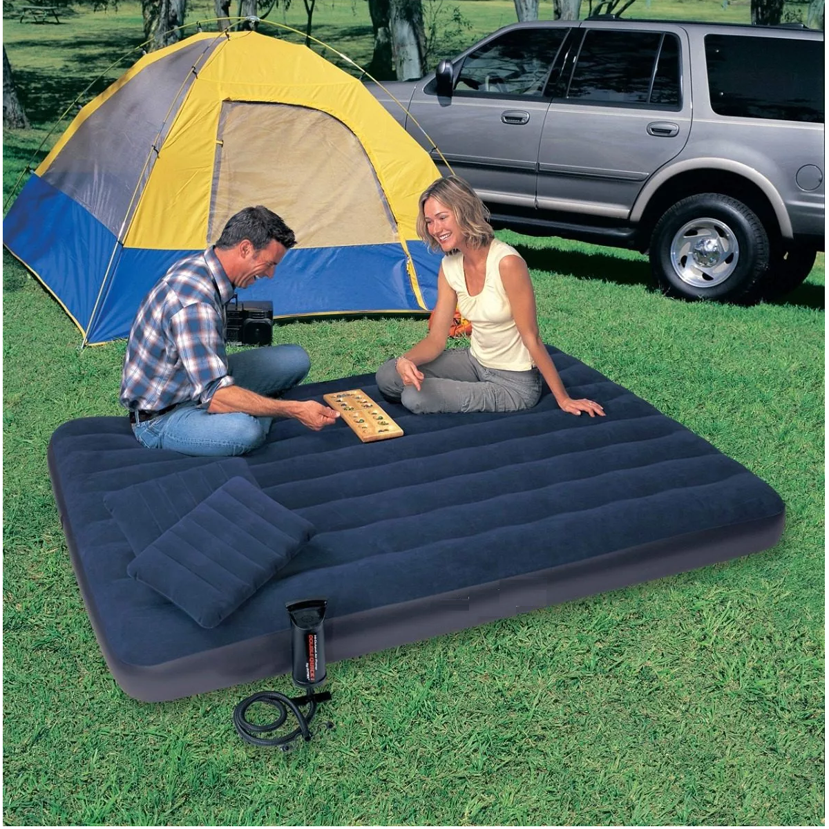 Foto 4 pulgar | Colchón Inflable Alto Queen 152cmx203cm Eo Safe Imports Esi-8911 Azul