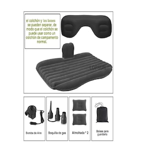 Foto 4 | Colchón Inflable Belug para Asiento Trasero de Auto + Bomba de Aire