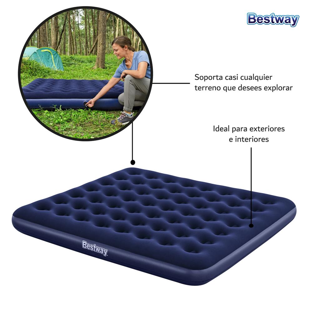 Foto 4 pulgar | Colchon Inflable Kingsize Bestway 67004 Para Campismo