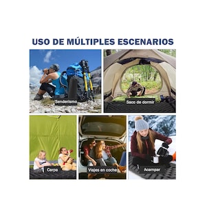 Foto 3 | Colchón Autoinflable Portátil Cama Para Acampar Eo Safe Imports Esi-16869 Negro