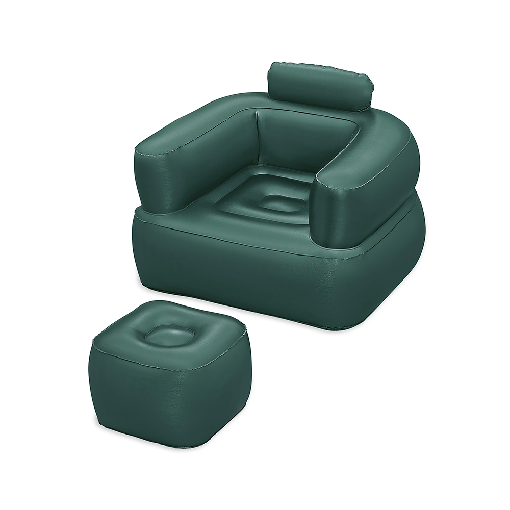 Foto 1 | Sillon Inflable Bestway Reposable Comfi Cube Calidad Premium Color Verde