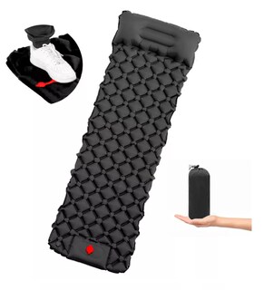 Foto 3 | Colchon Inflable Para Acampar Autoinflable Portátil Individual Negro