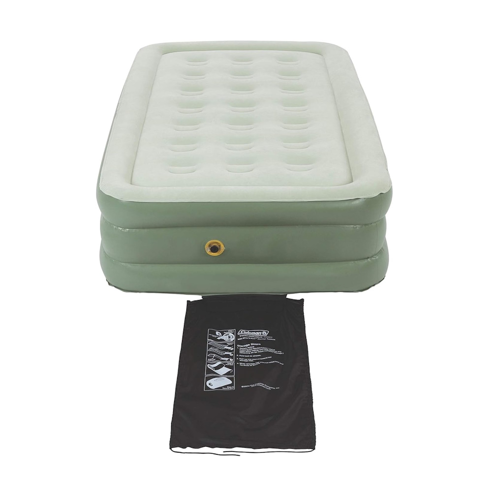 Foto 1 | Colchon Inflable Doble Altura Queen Verde Pvc Coleman