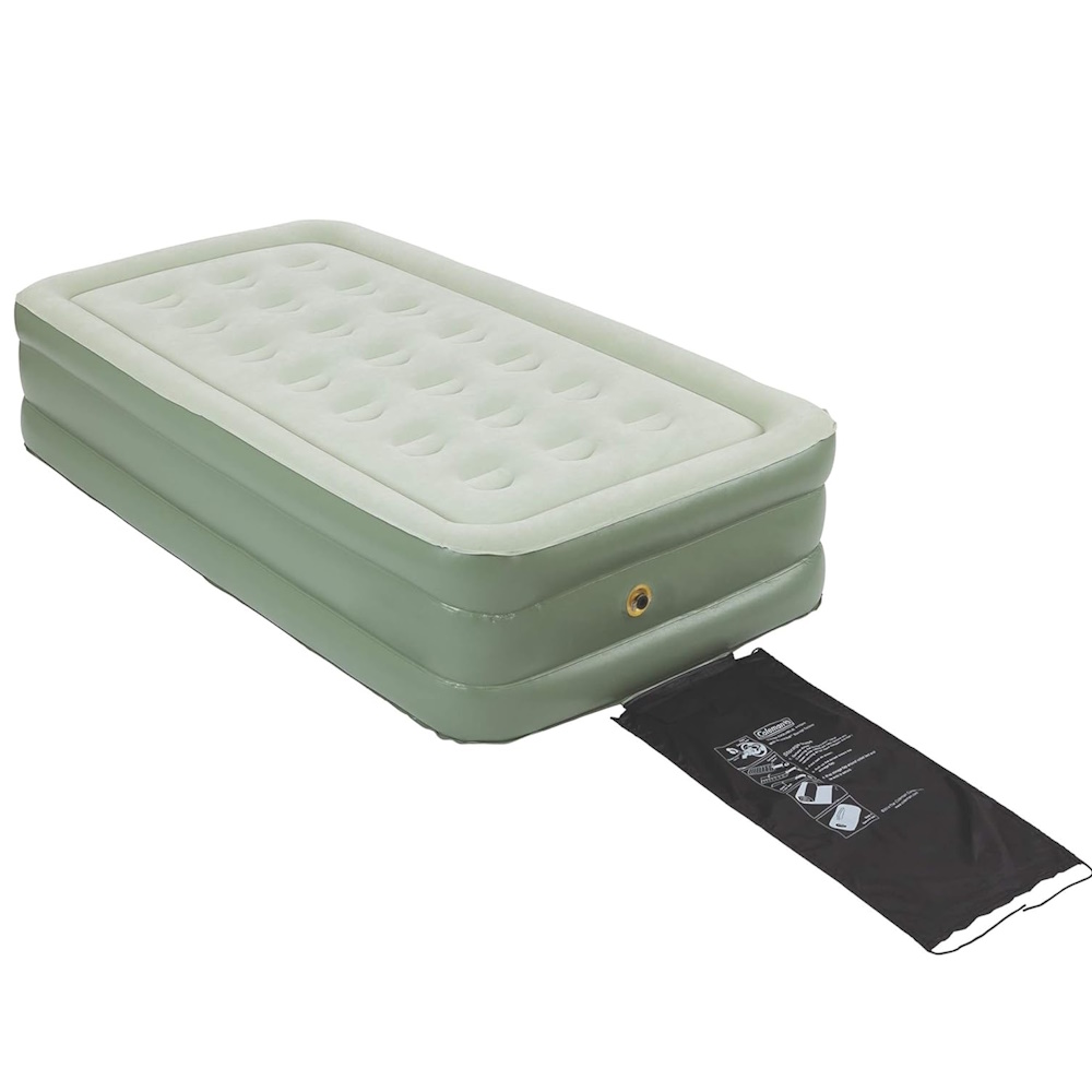 Foto 2 | Colchon Inflable Doble Altura Queen Verde Pvc Coleman