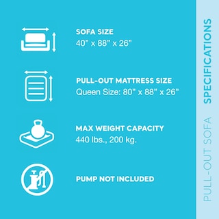 Foto 2 | Sofá Inflable Con Superficie Aterciopelada Intex Con Portavasos - Venta Internacional.