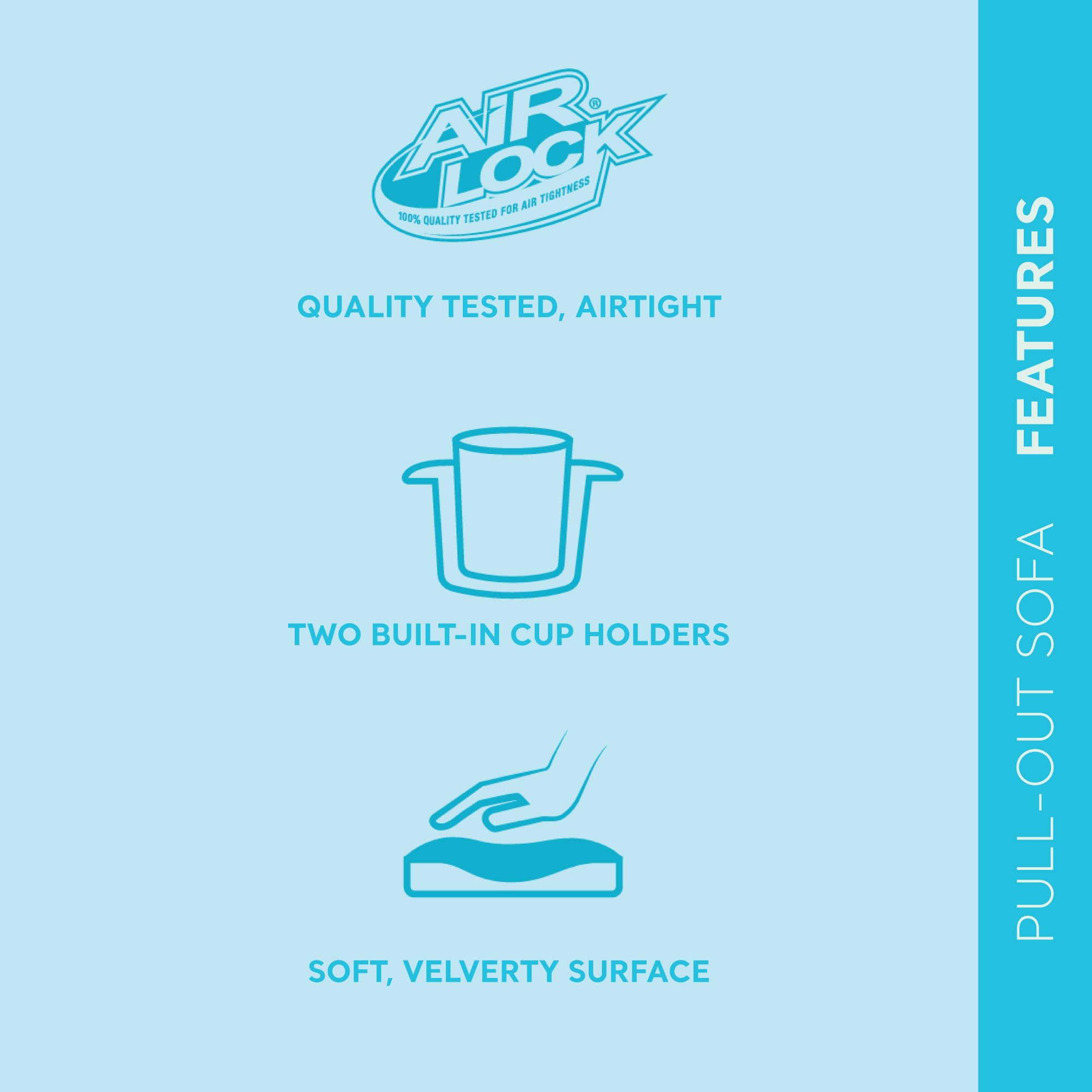Foto 4 pulgar | Sofá Inflable Con Superficie Aterciopelada Intex Con Portavasos - Venta Internacional.