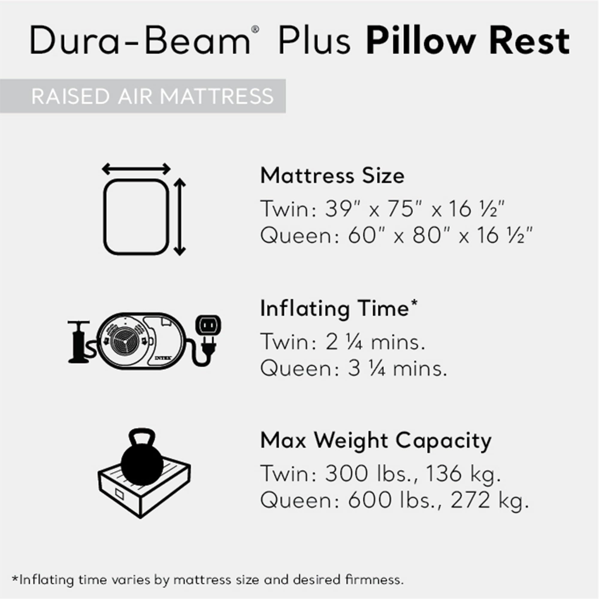 Foto 4 pulgar | Colchón Inflable Intex 64123ed Dura-beam Plus Con Forma De Cama Tamaño Queen - Venta Internacional.
