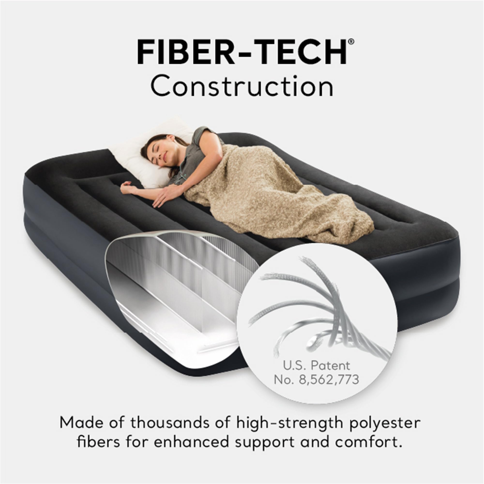 Foto 5 pulgar | Colchón Inflable Intex 64123ed Dura-beam Plus Con Forma De Cama Tamaño Queen - Venta Internacional.
