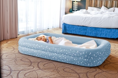 Foto 2 | Cama Inflable de Viaje para Niños Intex 66810FL Azul con Bomba - Venta Internacional
