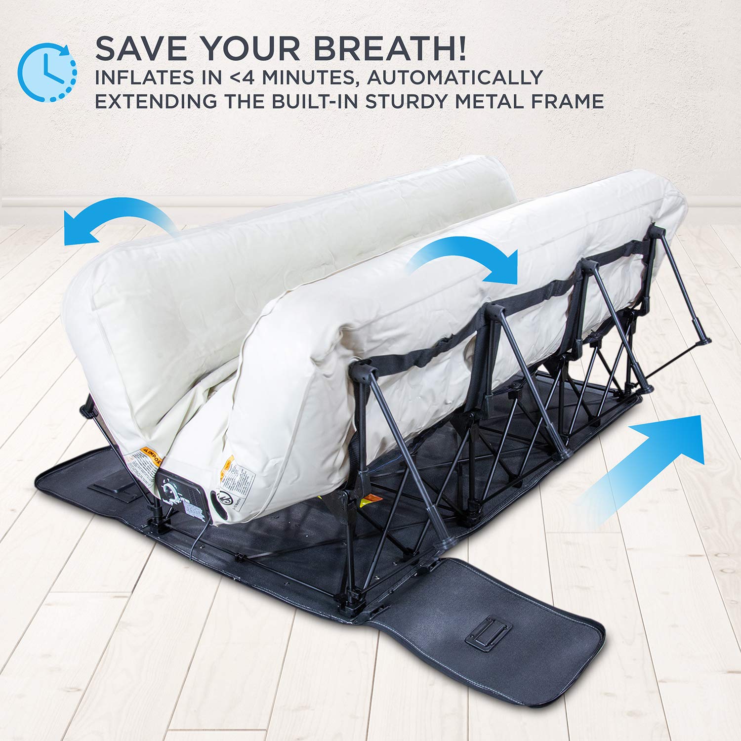 Foto 3 | Colchón Inflable Ivation Ez-bed Queen Con Deflate Defender - Venta Internacional.