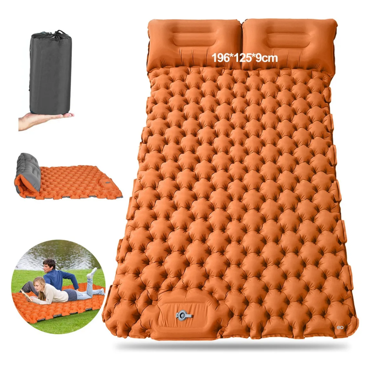 Foto 3 | Colchón Inflable Acampar Eo Safe Imports Esi-19137 Naranja