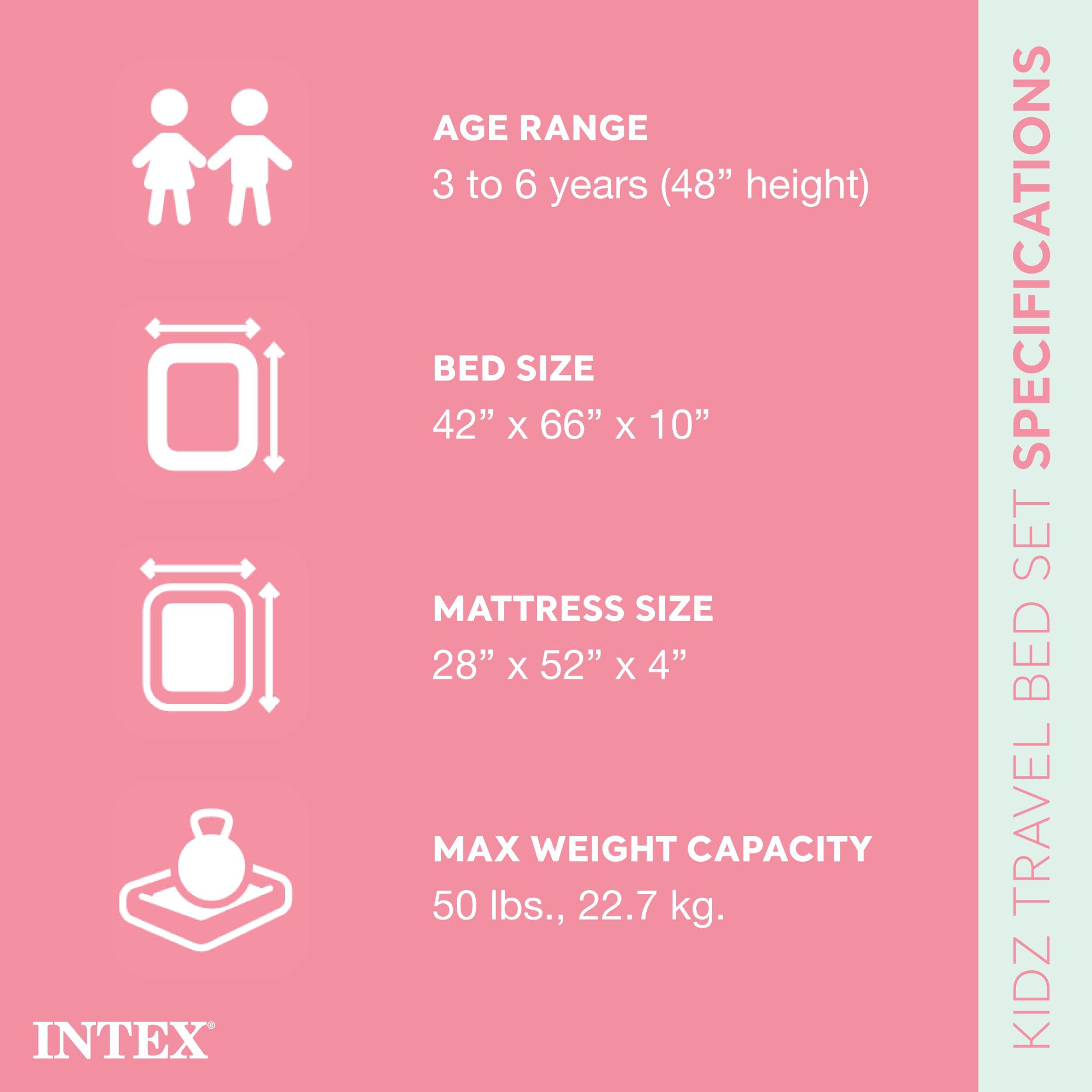 Foto 3 pulgar | Cama Inflable De Viaje Para Niños Intex 66810ep Con Bomba Manual Y Bolsa - Venta Internacional.
