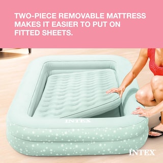 Foto 4 | Cama Inflable De Viaje Para Niños Intex 66810ep Con Bomba Manual Y Bolsa - Venta Internacional.