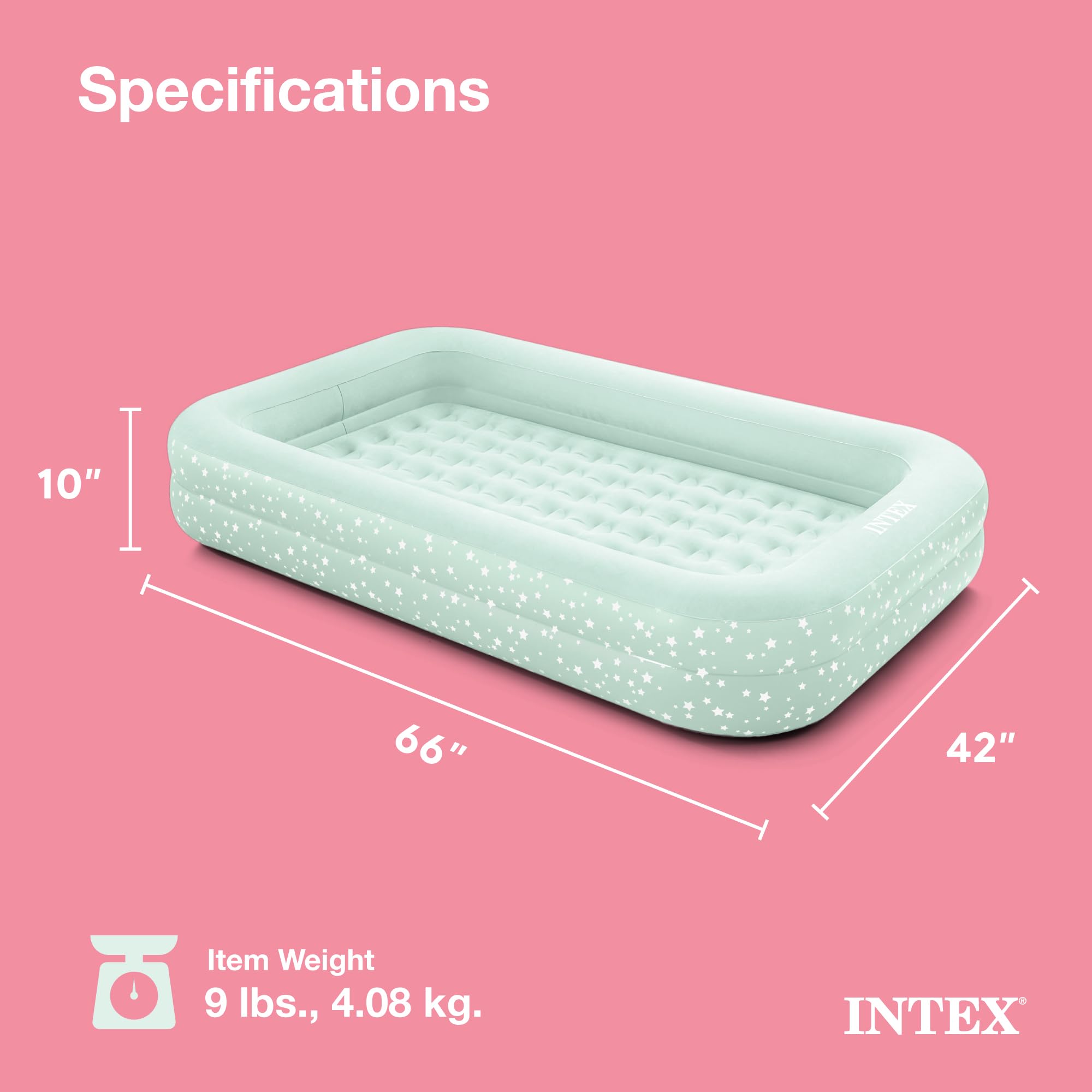 Foto 6 pulgar | Cama Inflable De Viaje Para Niños Intex 66810ep Con Bomba Manual Y Bolsa - Venta Internacional.