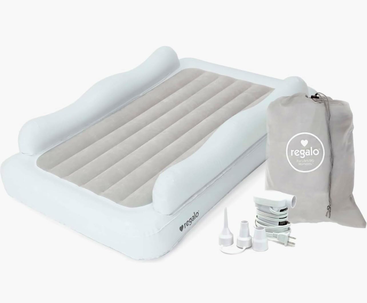 Foto 2 pulgar | Cama Inflable De Viaje Para Niños Pequeños, Regalo, Con Protectores De Barandilla - Venta Internacional.