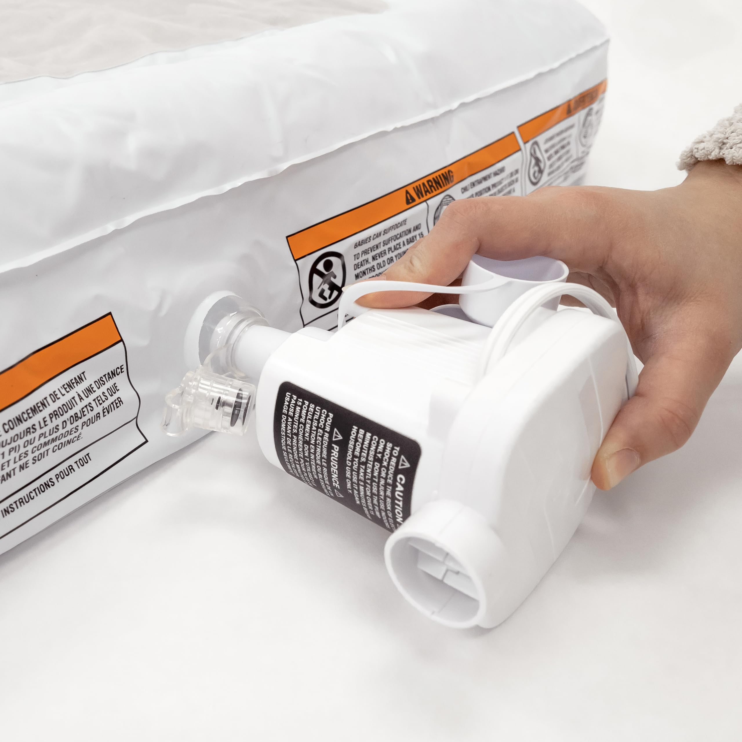 Foto 4 pulgar | Cama Inflable De Viaje Para Niños Pequeños, Regalo, Con Protectores De Barandilla - Venta Internacional.
